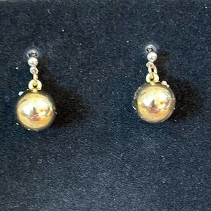 Handmade Small Ornament Ball Earrings